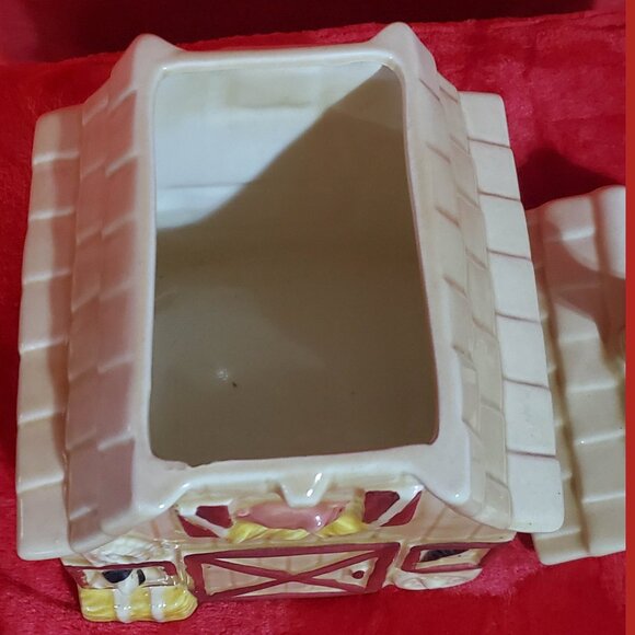 Metlox Cookie Jar MAC'S BARN VINTAGE Poppytrail VERY RARE Hard to Find ROOSTER - Picture 14 of 16